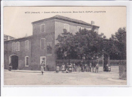 MEZE: Grand Hôtel De La Couronne Mme. Vve E. Dupuy Propriétaire - état - Mèze