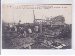 COURVILLE: Catastrophe De Courville Rencontre Du Rapide Paris-brest Avec Un Train De Marchandise - Très Bon état - Courville