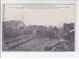 COURVILLE: Catastrophe De Courville Rencontre Du Rapide Paris-brest Avec Un Train De Marchandise - Très Bon état - Courville