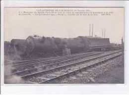 COURVILLE: Catastrophe De Courville Rencontre Du Rapide Paris-brest Avec Un Train De Marchandise - Très Bon état - Courville