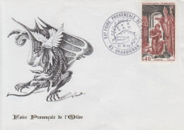 Enveloppe  FRANCE   XXéme   Foire  Provencale  De  L' Olive     DRAGUIGNAN   1973 - Gedenkstempel