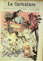 La Caricature 1886 N°323 Revue Décadente Noire Halles Centrales Robida - Magazines - Before 1900