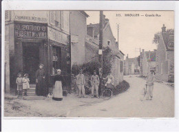 BROLLES: Grande-rue Chambres Meublées Hubert Md De Vins - Très Bon état - Autres & Non Classés