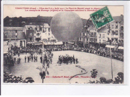 VIMOUTIERS: Fête Des 3 Et 4 Août 1912 Place Du Marché Avant Le Départ Du Ballon - Très Bon état - Vimoutiers