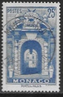 Monaco 391 Gestempelt Cancelled Oblitere 10.3.1949 Freimarke Schlosseingang Porte Du Palais 25 FR Yv .313 - Used Stamps