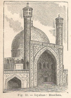 Esfahan - Moschea - Incisione Antica Del 1928 - Engraving - Estampas & Grabados