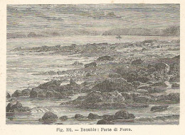 Danubio - Porte Di Ferro - Incisione Antica Del 1925 - Engraving - Estampas & Grabados