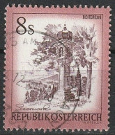 Série Paysages, Timbre Autriche Oblitéré "Wegmonument Bij Reiteregg, Stiermarken" 1976 N° 1335 - Used Stamps