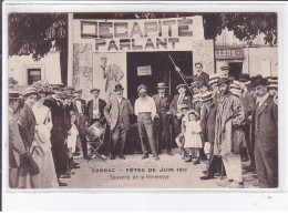 COGNAC: Fêtes De Juin 1911 Souvenir De La Kermesse Décapité Parlant - Très Bon état - Cognac