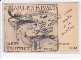 PARIS: Charles Rivaud Demeure Maintenant 20 Rue Truffaut - état - Otros & Sin Clasificación