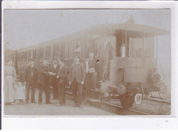 LE PORTEL: Carte Photo Du Tramway  (train Chemin De Fer)- Très Bon état - Le Portel