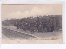 FLERS: Pendant La Grève 10 Juin 1907 L'école Des Enfants Pour Fougères En Attendant Le Départ - Très Bon état - Flers