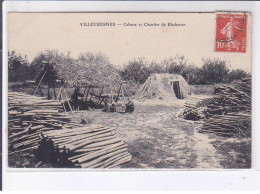 VILLECRESNES: Cabane Et Chantier De Bûcheron - état - Andere & Zonder Classificatie