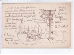 BAGNOLET: Moto-gouvernail, Yachting Pêche Cabotage Transport Fluviaux Colonies - Très Bon état - Bagnolet