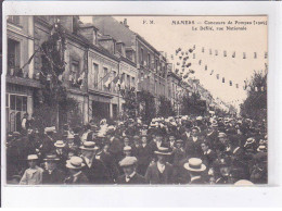 MAMERS: Concours De Pompes 1909, Le Défilé, Rue Nationale - Très Bon état - Mamers