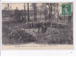 ECOUEN: Bois De La Légion D'honneur Fabrication Du Charbon De Bois - Très Bon état - Ecouen