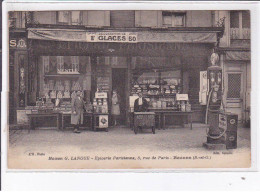 BEZONS: Maison G. Lanque épicerie Parisienne 3 Rue De Paris, Glaces - Très Bon état - Bezons