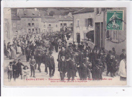 RAON-L'ETAPE: Enterrement De Cordonnier Blessé à La Bagare Du 28 Juillet 1907, Défilé Du Cortège - Très Bon état - Raon L'Etape