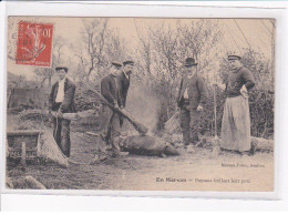 EN MORVAN - Paysans Brûlant Le Porc - Très Bon état - Sonstige & Ohne Zuordnung