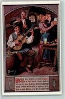 39165206 - Karte 808  Deutsch Sein, Heisst Froh Sein   Kuesse Gitarre Wein Sign. Franz Kuderna - Altri & Non Classificati