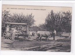 AVEYRON - Travaux Agricoles - Départ De La Machine à Dépiquer - Agriculture - Très Bon état - Autres & Non Classés