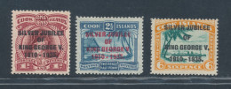 1935 Cook Islands, Stanley Gibbons N. 113/115, MH* - Other & Unclassified