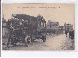 MESNIL-VAL: L'autobus Dans Le Chemin De La Mer - état - Mesnil-Val