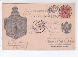 DUNKERQUE: Souvenir De La Visite De L'empereur Et De L'impératrice De Russie Septembre 1901 - état - Dunkerque