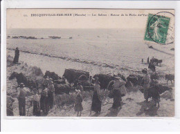 BRICQUEVILLE-sur-MER: Les Salines Retour De La Pêche - état - Andere & Zonder Classificatie