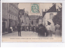 ARBOIS: Congrès Viticole D'arbois, Arrivée Du Cortège Sur La Promenade, La Foule - état - Arbois