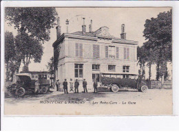 MONTFORT L'AMAURY: Les Autos-cars, La Gare - Très Bon état - Montfort L'Amaury