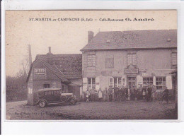 SAINT-MARTIN-en-CAMPAGNE: Café-restaurant G. André - Très Bon état - Autres & Non Classés