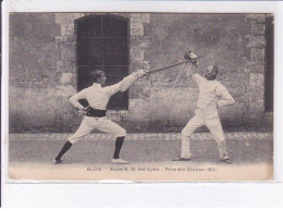 BLOIS: école N-D Des Aydes Première Division 1911, Escrime - Très Bon état - Blois