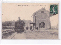 VILLERS-en-PRAYERES: La Gare Du C.B.R. - état - Andere & Zonder Classificatie