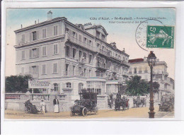 SAINT-RAPHAEL: Boulevard Félix-martin, Hôtel Continental Et Des Baths, Rare En Couleur - état - Saint-Raphaël