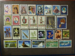 POLYNESIE FRANCAISE, Années 1964-1997, LOT De 67 Timbres Oblitérés, Tous Différents, En Bon état. Voir Les 3 Photos - Usados