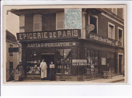 LA FERTE BERNARD: Place Ledru-rolin, épicerie De Paris Daviau-perraton - Très Bon état - La Ferte Bernard