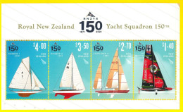 NEW ZEALAND 2021 RNZYS 150 Set Of Mint Miniature Sheet - Ongebruikt