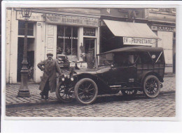 EPINAY: Carte Photo Du Magasin " A L'économie" 47 Bld De La Briche, Rouge  (épicerie)- Très Bon état - Altri & Non Classificati