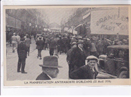 ORLEANS: Lot De 11CPA La Manifestation Antifasciste D'orleans 22 Avril 1934 - Très Bon état - Orleans