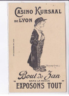 LYON: Casino Kursaal De Lyon, Bout De Zan Dans Le Revue "exposons Tout", Illustration - Très Bon état - Sonstige & Ohne Zuordnung