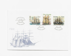 Aland Finland First Day Unused Cover 1988 Ship Stamps Set - Ålandinseln