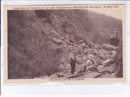 BRUGEILLES: Catastrophe De Chemin De Fer Par Suite D'éboulement 28 Mars 1934 - Très Bon état - Otros & Sin Clasificación