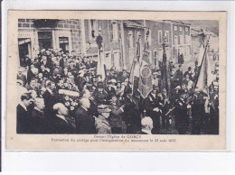GORCY: Devant L'église De Gorcy, Formation Du Cortège Pour L'inauguration Du Monument 22 Août 1922 - Très Bon état - Other & Unclassified