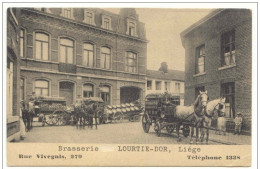 Brasserie LOURTIE-DOR Rue Vivegnis Liège (rare CPA En TBE) - Liege