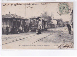 PARC-SAINT-MAUR: Station De Tramways - état - Other & Unclassified