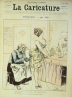 La Caricature 1886 N°326 Coulisses Job Loys Mary Par Luque Sorel Trock - Revistas - Antes 1900