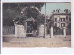 LES MUREAUX: Entrée Des Grand Hôtel L'hermitage, Maison De Famille - Très Bon état - Les Mureaux