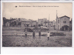 PEYRAT-le-CHATEAU: Place Du Champ De Foire Et Gare Des Tramways - Très Bon état - Other & Unclassified