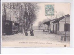 DONNEMARIE-en-MONTOIS: La Gare Et Le Tramway - Très Bon état - Other & Unclassified